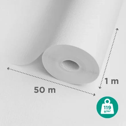 Sencys Glasvliesbehang Ruit - 50 M - 119 G/m²