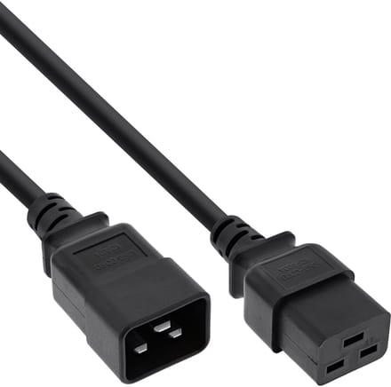 C19 - C20 stroomkabel voor UPS/PDU | 3x 1,50mm | zwart | 0,75 meter