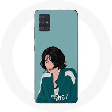 Coque Samsung Galaxy A51 Squid Game Kang Sae Byeok Fanart dessin de visage