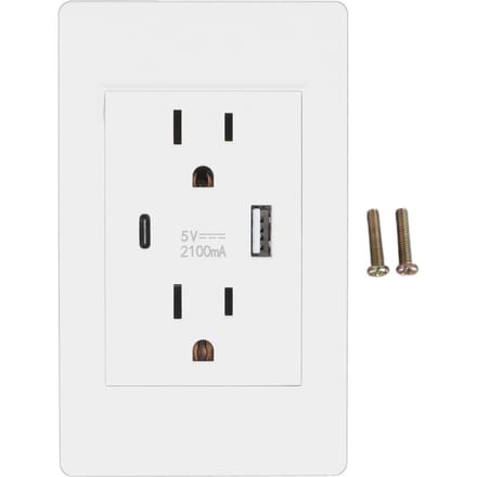 Stopcontact USB Type C Wandcontactdoos Multifunctioneel Hoge Veiligheid Stopcontact voor Thuis