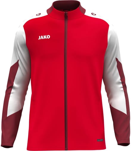 Jako Dynamic Polyestervest Kinderen - Rood / Wit / Donkerrood | Maat: 116
