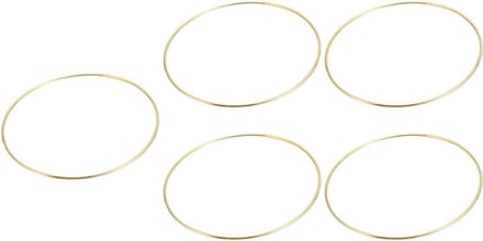 Dromenvanger Ringen - Metalen Cirkels - DIY Decoratie - Solide Structuur - 5 Stuks - Goud