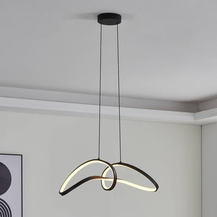 EGLO connect.z Calarossa-Z Smart Hanglamp - LED - 70.5 cm - Zwart|Wit - Instelbaar RGB & wit licht - Dimbaar - Zigbee
