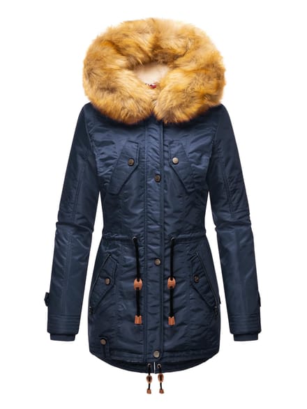 Navahoo Dames Winterjas B399 – Warm, Waterafstotend & Met Afneembare Bontkraag