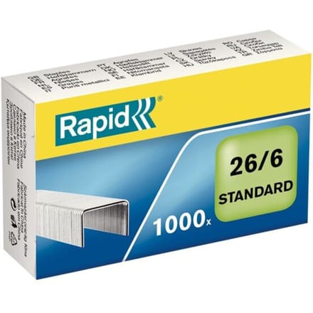 Rapid Standaard Gegalvaniseerd 26/6 Nietjes - 1000 Nietjes