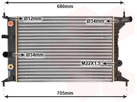 Van Wezel - RADIATOR VOOR OPEL VECTRA B 1995-1998 1300158