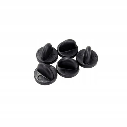 Pinets - Rubber Klemmen Set - 5 Stuks - Zwart - 11mm