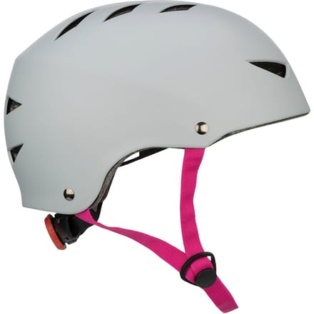 Nijdam Skate Helm - Verstelbaar - Maat S - 50-54 cm - Grijs/Roze