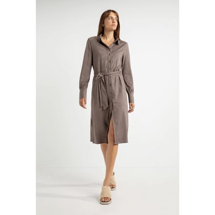 Josephine & Co Anouk Dress Mocca Maat: 34 | Midi Jurken Outlet | Dames | Bruin