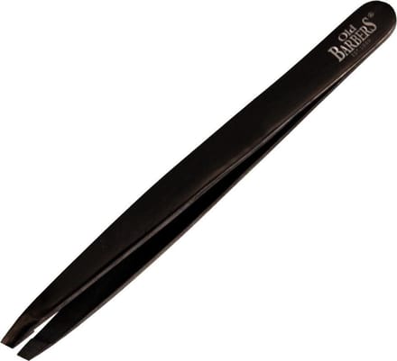 Old Barbers Professionele Pincet- Schuin - Gun Metal - 9,5 cm.