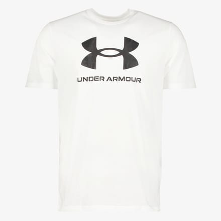 Under Armour UA Logo heren T-shirt wit - Maat S