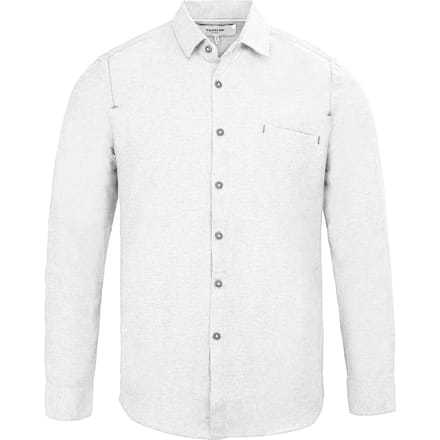 Firetrap Effen heren overhemd van katoenmix (Wit)