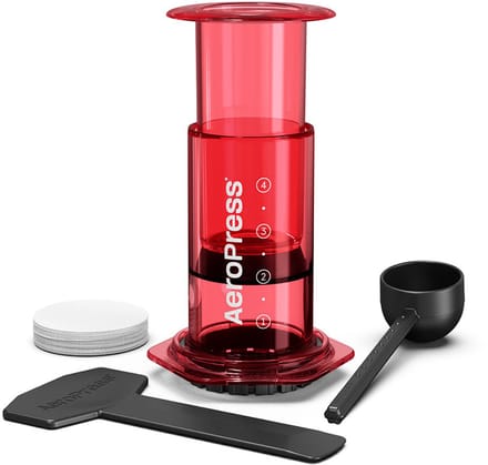 AeroPress Clear - Rood (Transparant)