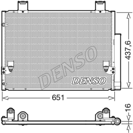 Condensator, airconditioning DENSO DCN50057