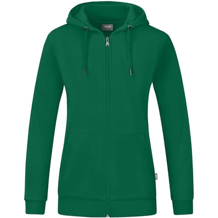 Jako Organic Jas Met Kap Dames - Groen | Maat: 42