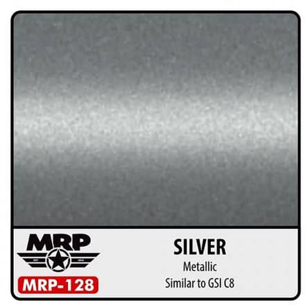 Mr. Paint MRP-128 - Silver Metallic – 30 ml verf voor Airbrush & Detailwerk