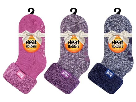 Heat Holders - Set van 3 gevoerde antislipsokken voor dames - Pack 2