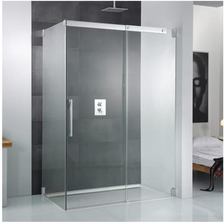 HSK K2 sliding door with side panel left