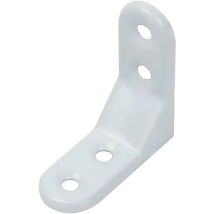 Alberts Verbindingshoek - Wit Gecoat Staal - Decoratief - 50x50x20mm