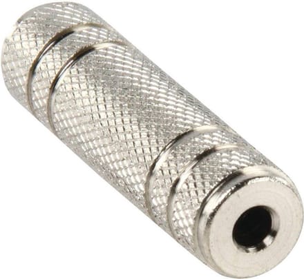 Jack 3.5 mm koppelstuk, metaal