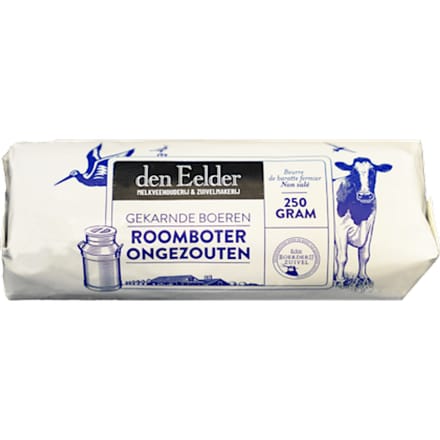 Boeren gekarnde roomboter ongezouten