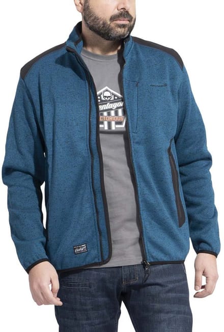Pentagon Amintor Tactical Sweatshirt Met Rits Blauw L Man