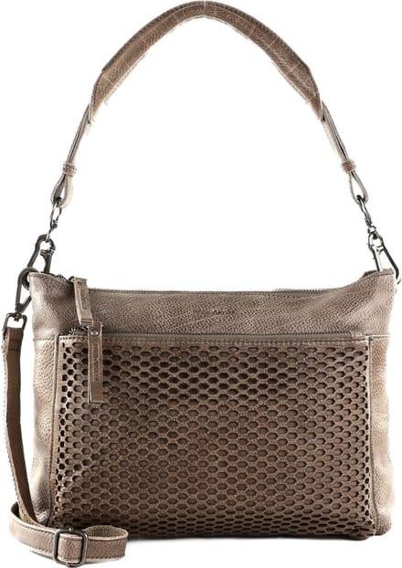 FREDsBRUDER Leren Schoudertas MY Midi Shoulderbag Soft Taupe