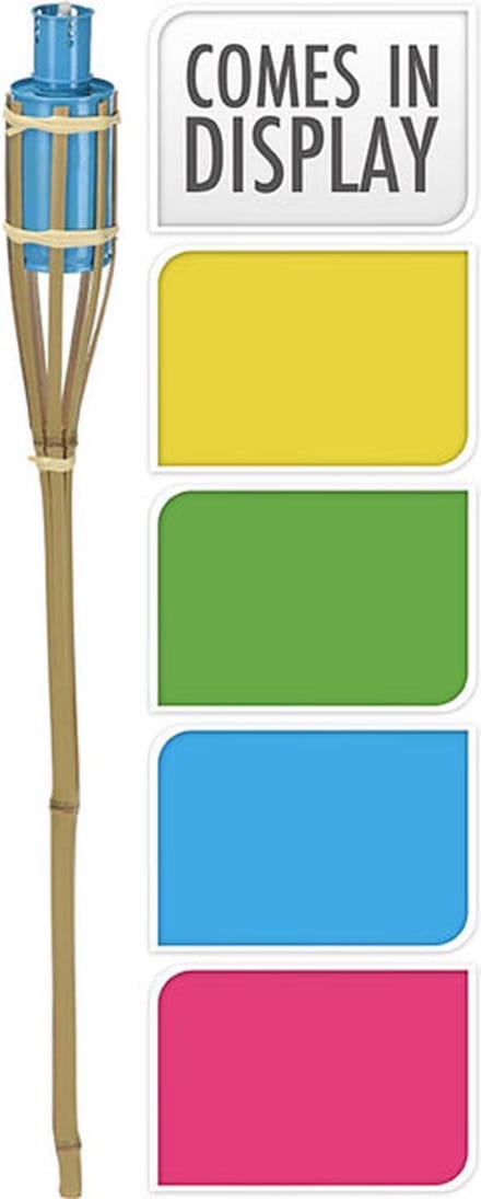 Tuinfakkel bamboe 65 cm naturel Roze