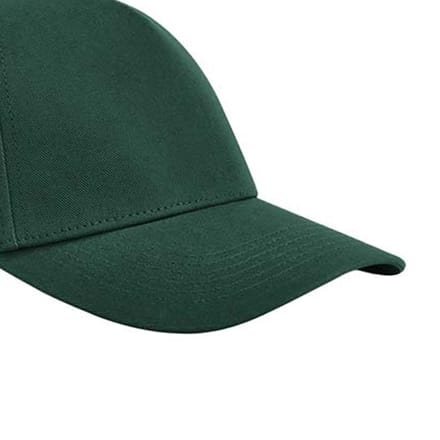 Beechfield EarthAware Klassieke Organic Cotton 5 Panel Baseball Cap (Fles groen)