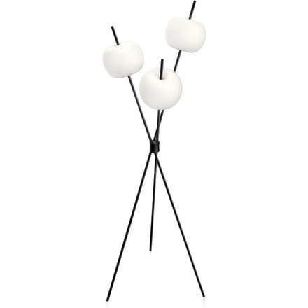 kdln LED vloerlamp Kushi, zwart, hoogte 140 cm