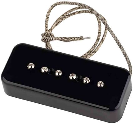 Lollar 10301-111111 Single Coil Pickup - P-90 Soapbar hals, zwart