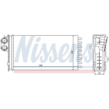 Warmtewisselaar, interieur verwarming NISSENS 71145