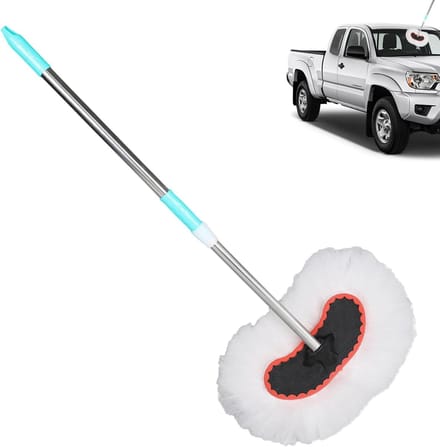 Autowasborstel - Autoduster Autopoetsborstel - Auto Reinigen - Schuurvrij Ontwerp - 125 cm - Niet gespecificeerd