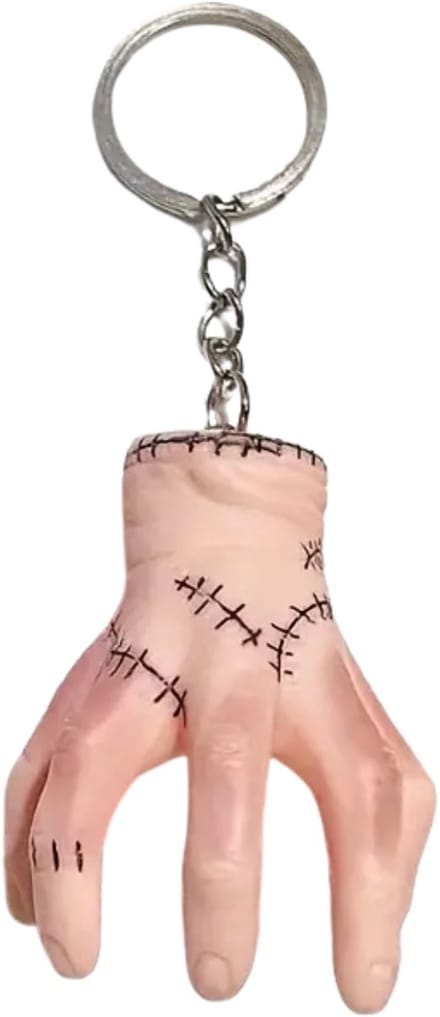 Creepy Hand Sleutelhanger – Griezelige Hand met Stiksels – Soft Touch – Halloween Gadget