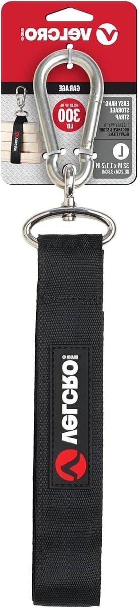 Opbergriem - Strap Kabelbinder - Ruimte Besparen - Heavy Duty Ontwerp - 300 Ponden - Zwart