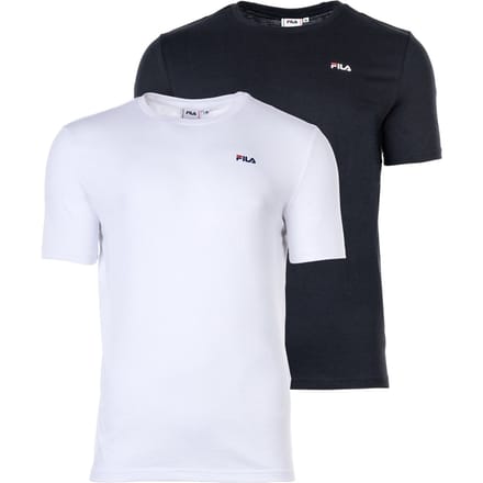 Fila Kurzarmshirt Brod Tee / Double Pack Black-Bright White-XL