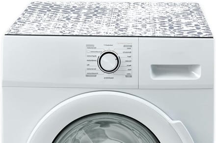 Wasmachine Mat - Textiel Onderlegger - Apparaten Stabiliseren - Antislip Rubber - 60x60 cm - Blauw Grijs