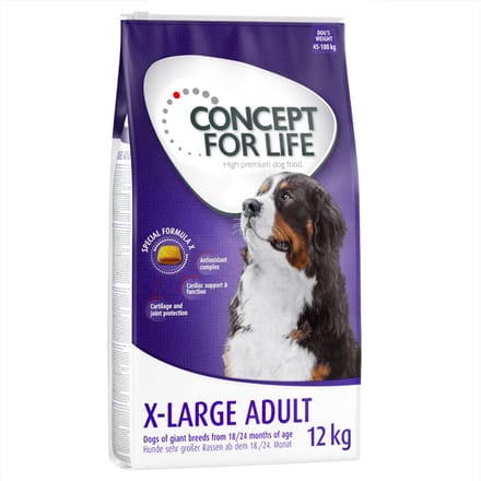 Dubbelpak Concept for Life: 2 x Grootverpakking Hondenvoer X-Large Adult (2 x 12 kg)