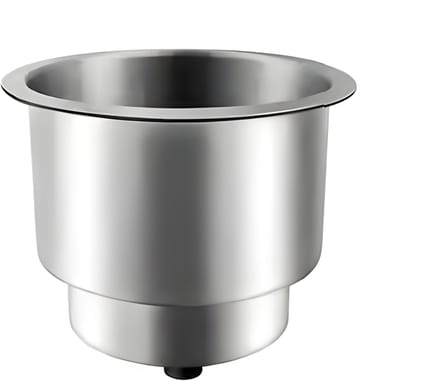 RVS Bekerhouder Inbouw | Ø10,5 cm | Met Afvoer | Boot Camper Auto | Cup Holder