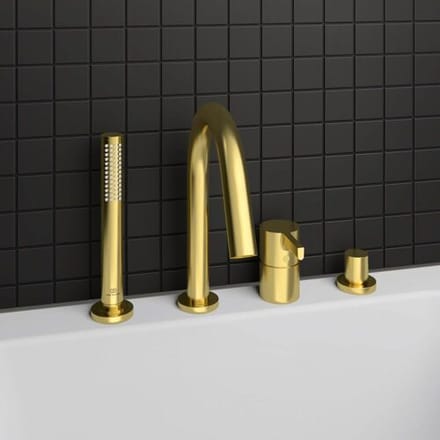 Ideal Standard 4-hole bath faucet for tub edge with spout BC789A2