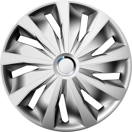 Carpoint Wieldoppenset Grip Pro 16 Inch Zilver 4 Stuks
