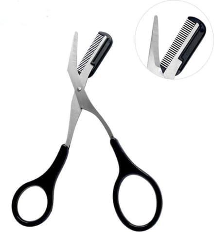 DW4Trading Wenkbrauwschaar - Trimmer - Incl. kammetje - Zwart