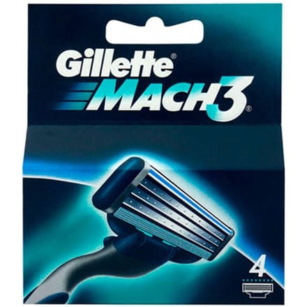 Gillette Mach3 Scheermesjes - 4 stuks