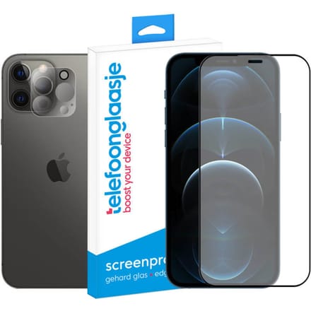 iPhone 12 Pro scherm + camera screenprotector