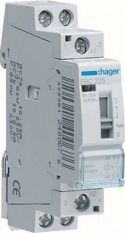 Hager Installatierelais 16A 2 maakcontacten 12V ERL216