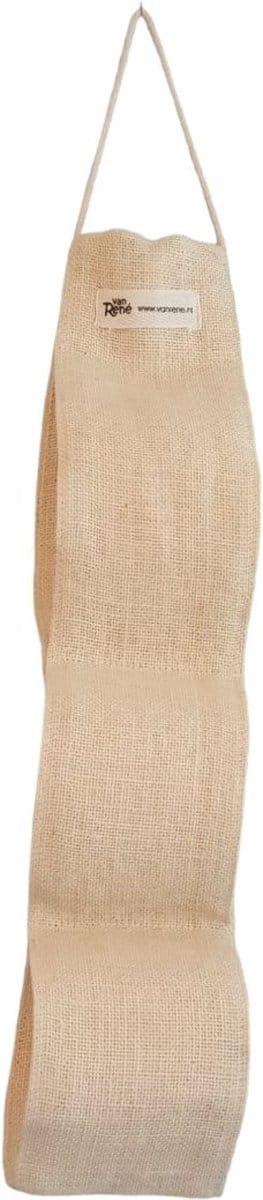 Van René Toiletrolhanger Beige voor 3 rollen/Toiletrolhouder/Jute