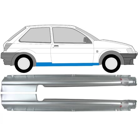 Volledige dorpel voor Ford Fiesta 1989-1995 / Links + Rechts / Set