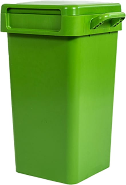 Afvalbak 'Napo' - 70L - Groen - Afvalscheiding binnen & buiten - Opbergbox