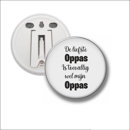 Button Met Clip 58 MM - De Liefste Oppas Is Toevalig Wel Mijn Oppas