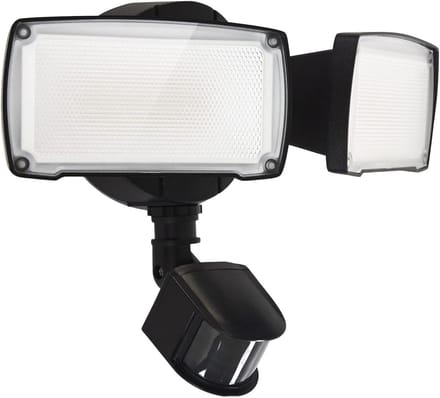 LED Wandlamp met Bewegingssensor - 19W, 2000LM, IP65 Waterdicht, Dageraad tot Schemering